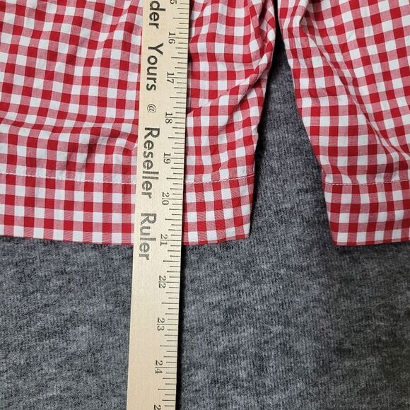 Vtg Polo Ralph Lauren Shorts Men 40 Red Suffield Gingham Check Flat Front Chino - Picture 4 of 9